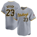 MATTH P.Pirates #23 Mitch Keller Player Gray Road Home Limited Stitched Jerseys