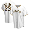 MATTH P.Pirates #23 Mitch Keller Player White Home Game Stitched Jerseys