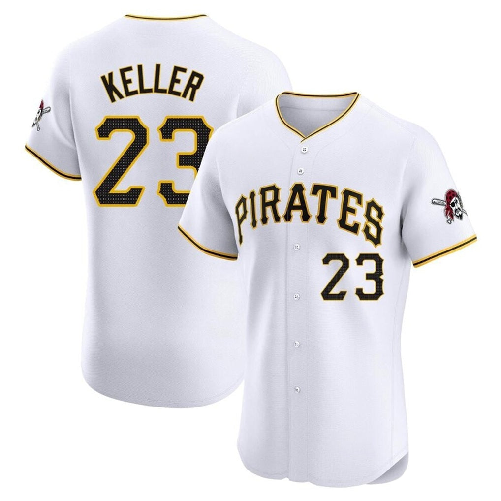 MATTH P.Pirates #23 Mitch Keller Player White Home Limited Elite Stitched Jerseys