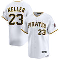 MATTH P.Pirates #23 Mitch Keller Player White Home Limited Stitched Jerseys