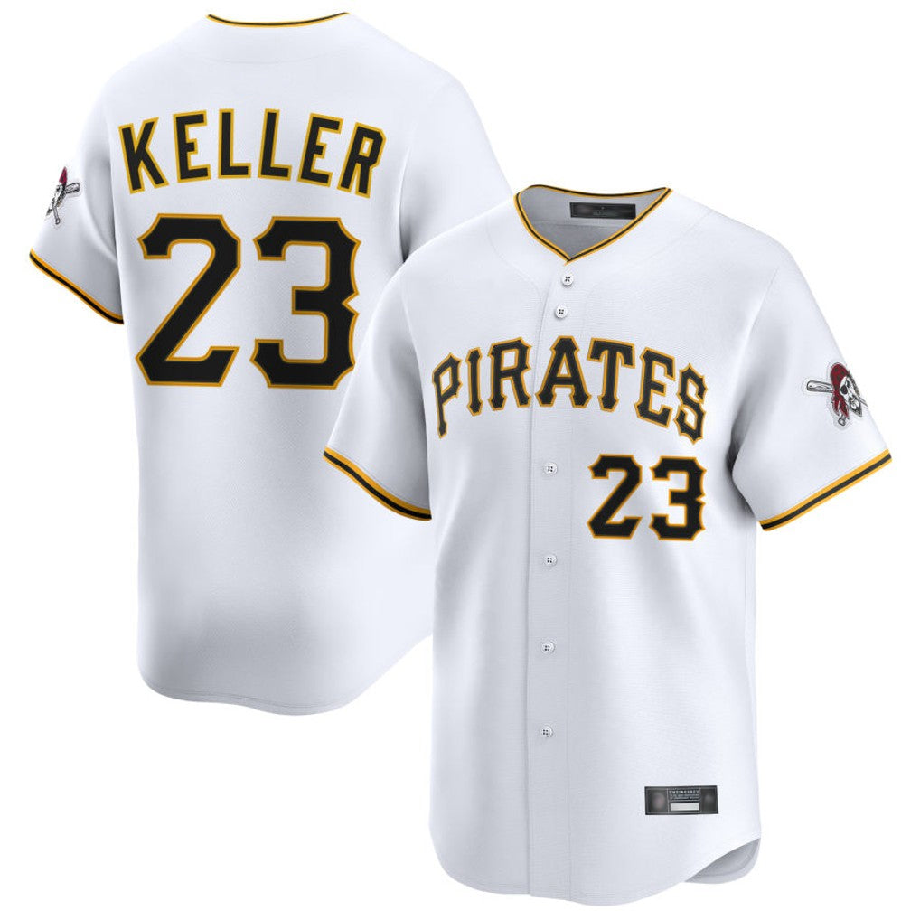 MATTH P.Pirates #23 Mitch Keller Player White Home Limited Stitched Jerseys