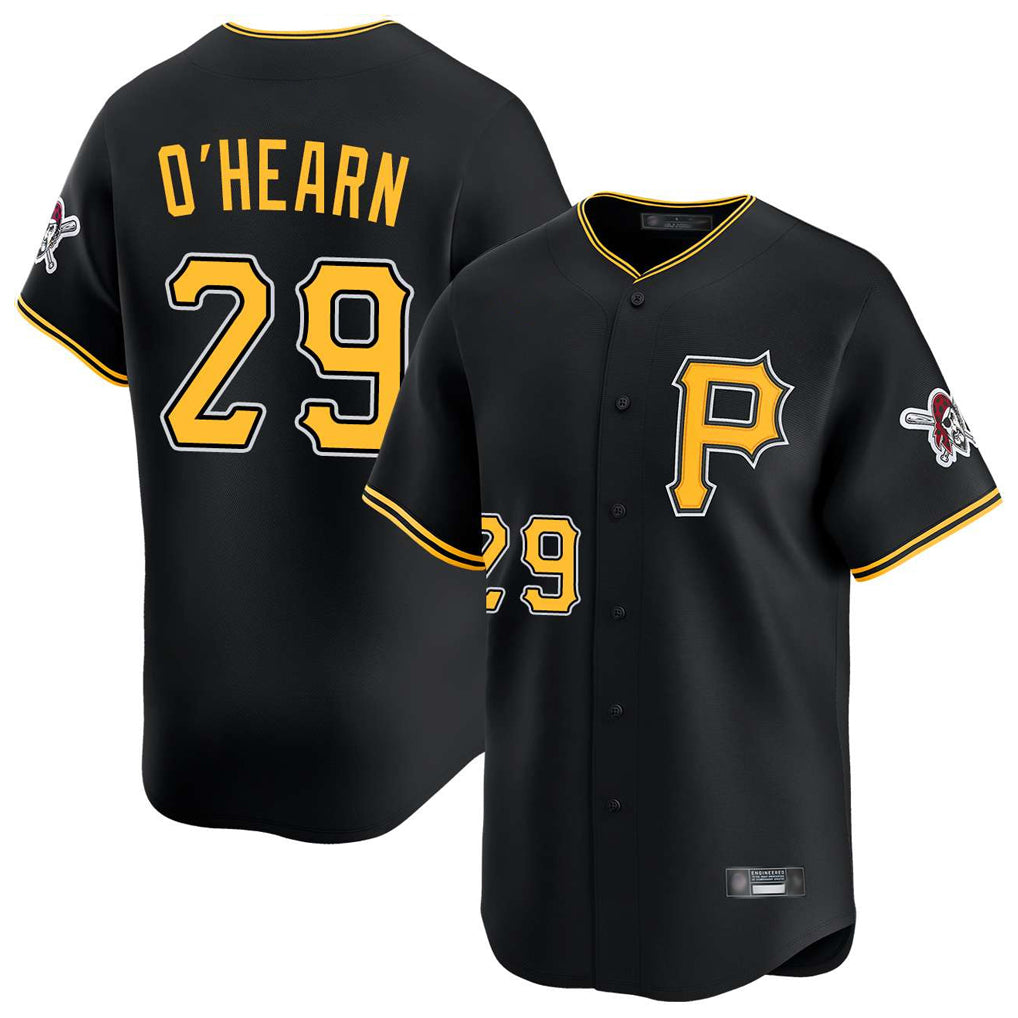 MATTH P.Pirates #29 Ryan O'Hearn Player Black Alternate Limited Game Stitched Jerseys