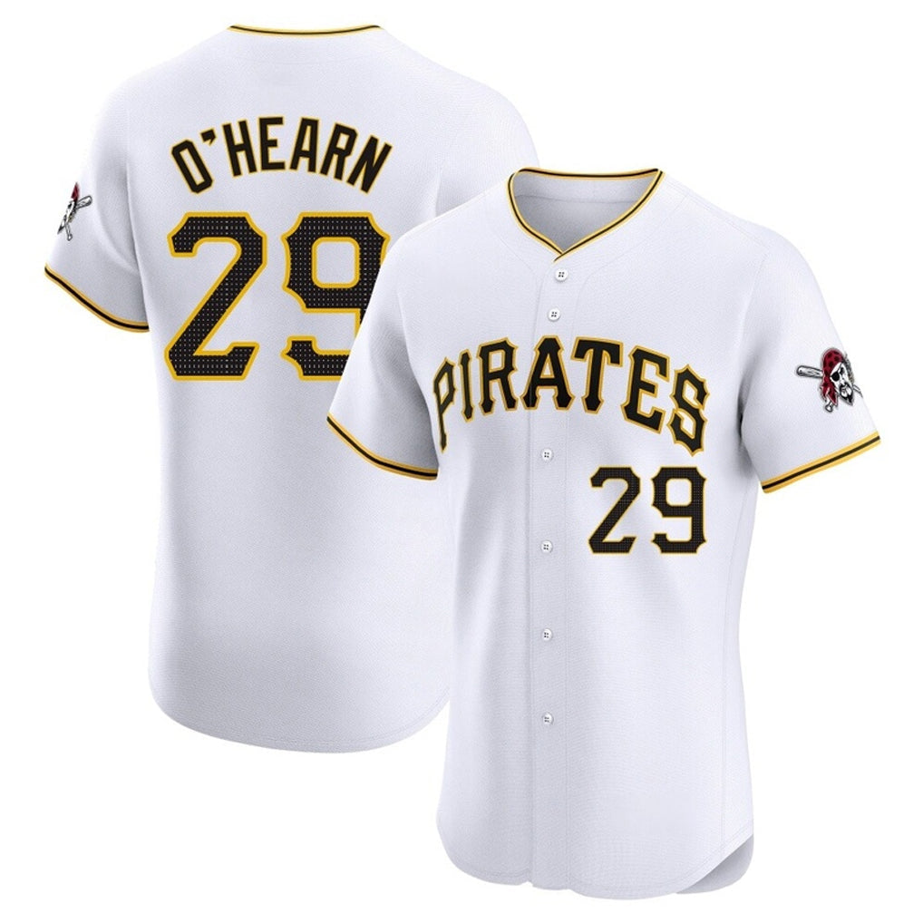 MATTH P.Pirates #29 Ryan O'Hearn Player White Home Limited Elite Stitched Jerseys