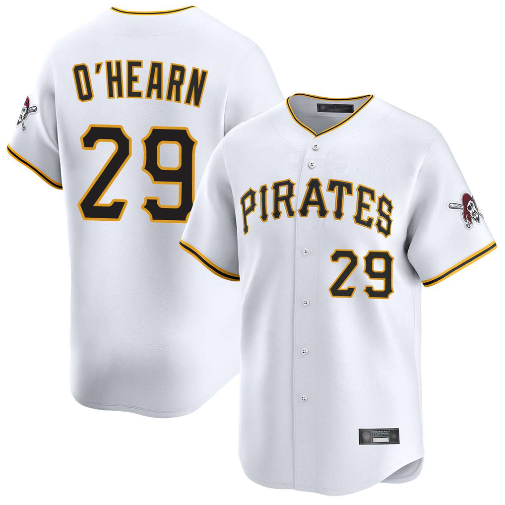 MATTH P.Pirates #29 Ryan O'Hearn Player White Home Limited Stitched Jerseys