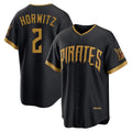 MATTH P.Pirates #2 Spencer Horwitz Player Black 2026 City Connect Home Limited Stitched Jerseys