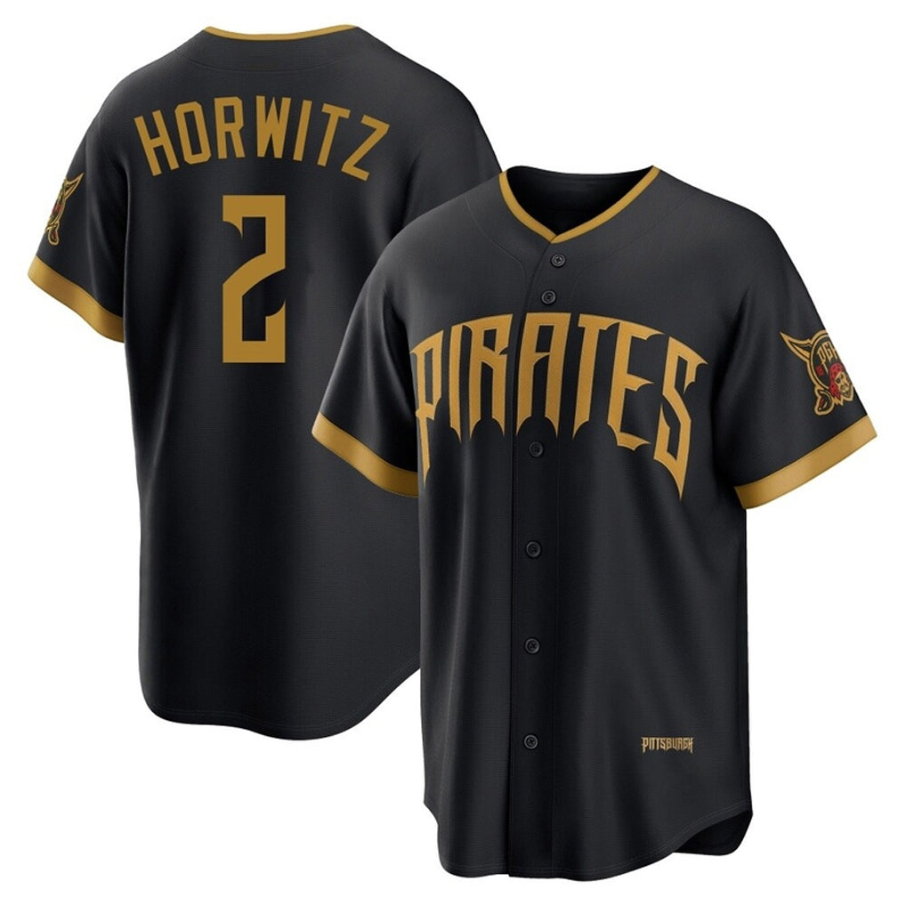 MATTH P.Pirates #2 Spencer Horwitz Player Black 2026 City Connect Home Limited Stitched Jerseys