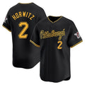 MATTH P.Pirates #2 Spencer Horwitz Player Black Alt Home Limited Stitched Jerseys