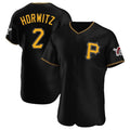 MATTH P.Pirates #2 Spencer Horwitz Player Black Alternate 2025 Home Limited Elite Stitched Jerseys