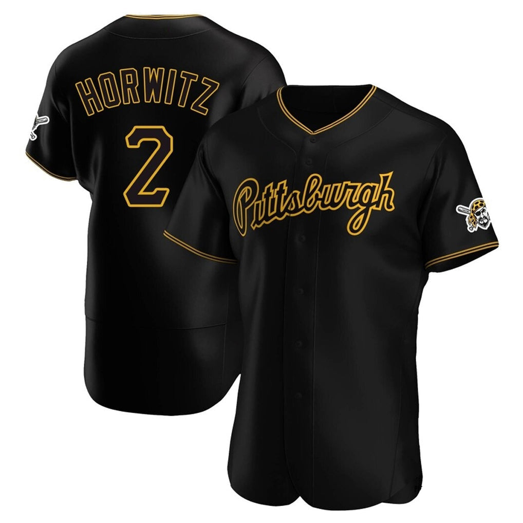 MATTH P.Pirates #2 Spencer Horwitz Player Black Home Limited Elite Stitched Jerseys