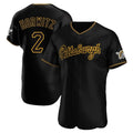 MATTH P.Pirates #2 Spencer Horwitz Player Black Home Limited Elite Stitched Jerseys