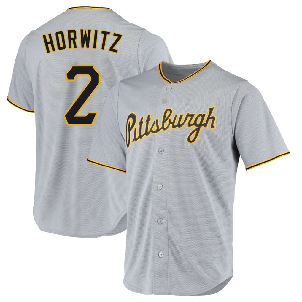 MATTH P.Pirates #2 Spencer Horwitz Player Gray Road Home Game Stitched Jerseys