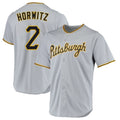MATTH P.Pirates #2 Spencer Horwitz Player Gray Road Home Game Stitched Jerseys