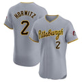 MATTH P.Pirates #2 Spencer Horwitz Player Gray Road Home Limited Elite Stitched Jerseys