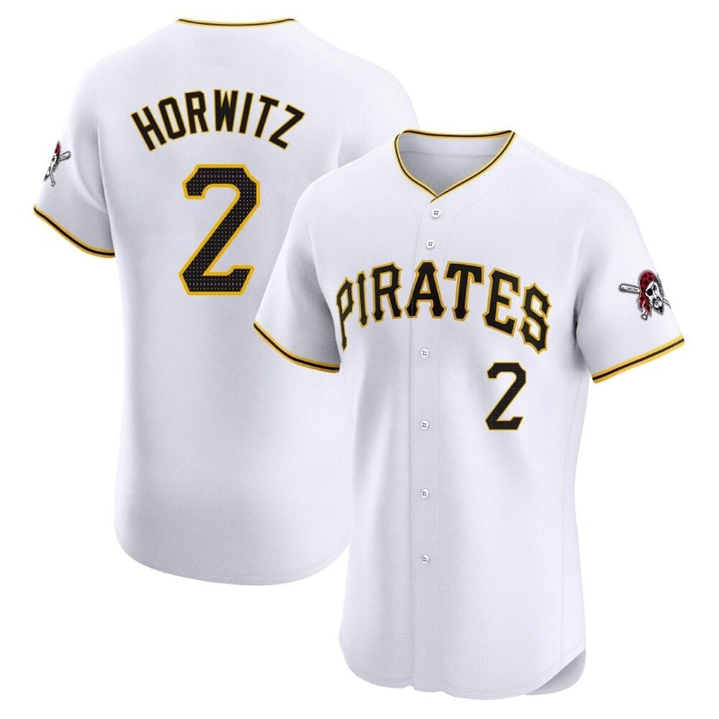 MATTH P.Pirates #2 Spencer Horwitz Player White Home Limited Elite Stitched Jerseys