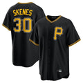 MATTH P.Pirates #30 Paul Skenes Player Black Alternate 2025 Home Game Stitched Jerseys