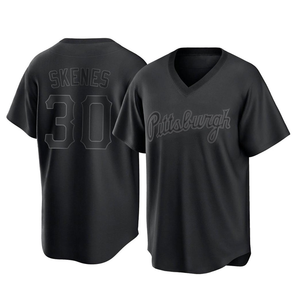 MATTH P.Pirates #30 Paul Skenes Player Black Fashion Home Game Stitched Jerseys