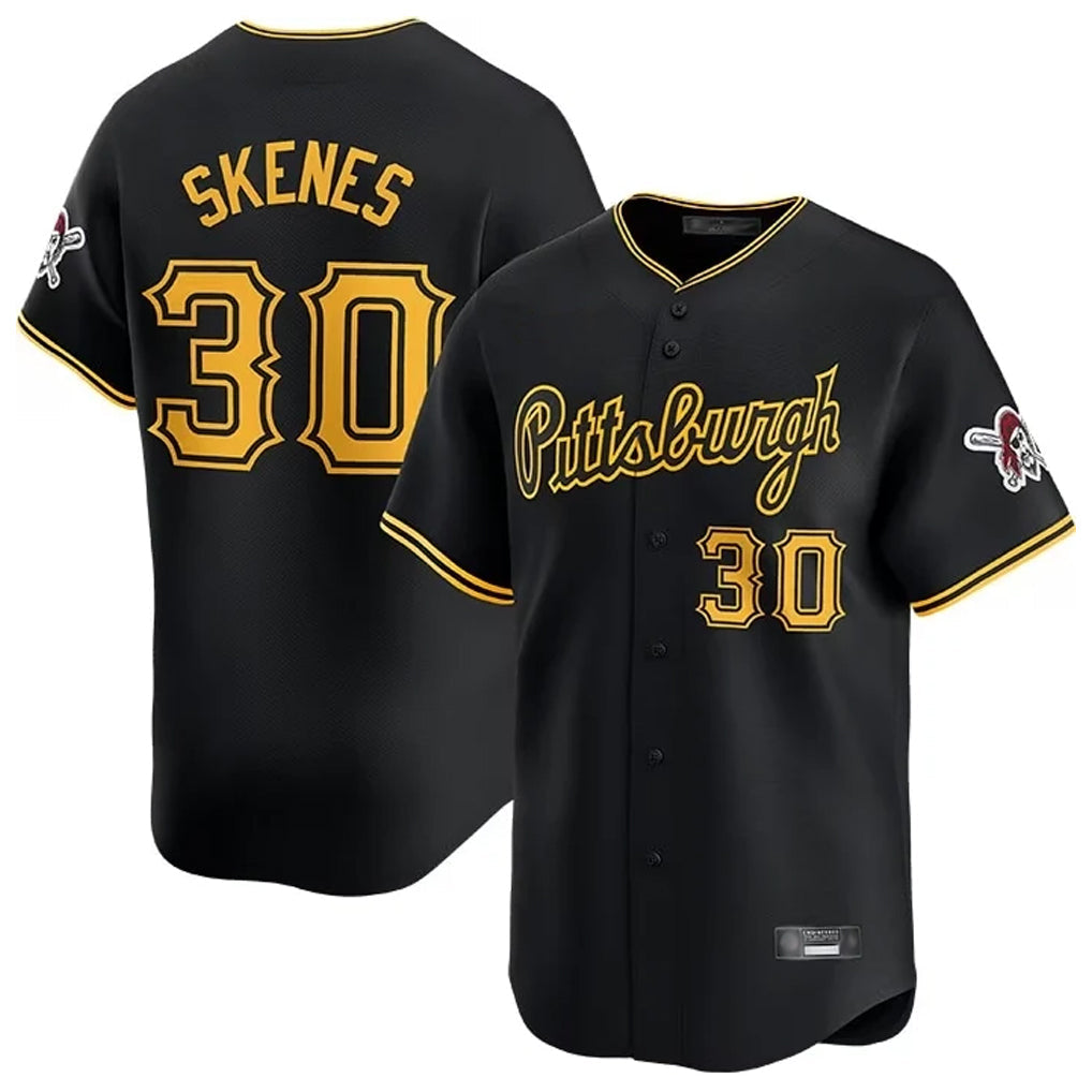 MATTH P.Pirates #30 Paul Skenes Player Black Home Limited Stitched Jerseys