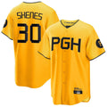 MATTH P.Pirates #30 Paul Skenes Player Gold City Connect Home Limited Stitched Jerseys