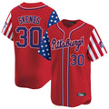 MATTH P.Pirates #30 Paul Skenes Player Red 2025 Independence Day Vapor Premier Limited Stitched Jerseys