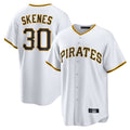 MATTH P.Pirates #30 Paul Skenes Player White Home Game Stitched Jerseys