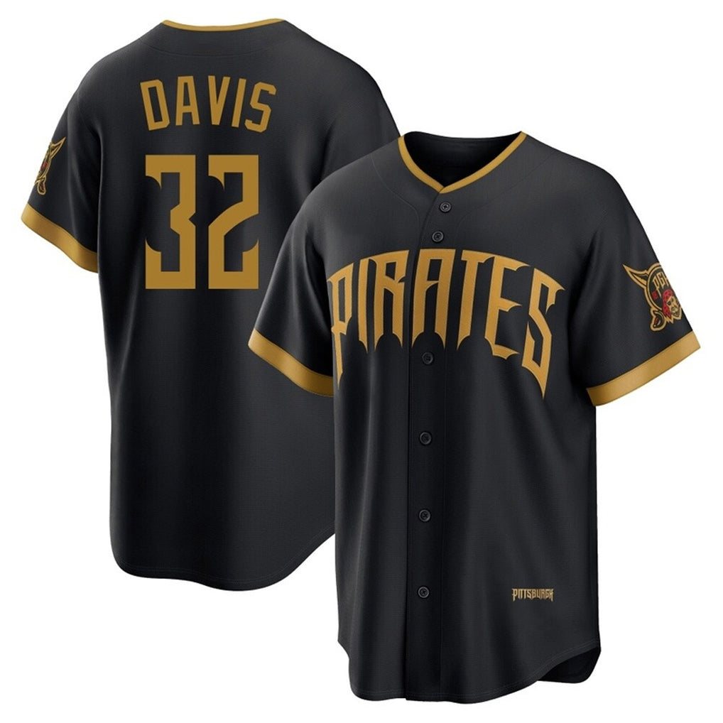 MATTH P.Pirates #32 Henry Davis Player Black 2026 City Connect Home Game Stitched Jerseys