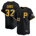 MATTH P.Pirates #32 Henry Davis Player Black Alternate Limited Game Stitched Jerseys