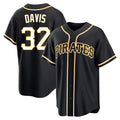 MATTH P.Pirates #32 Henry Davis Player Black Fashion Out Home Game Stitched Jerseys