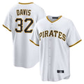 MATTH P.Pirates #32 Henry Davis Player White Home Game Stitched Jerseys