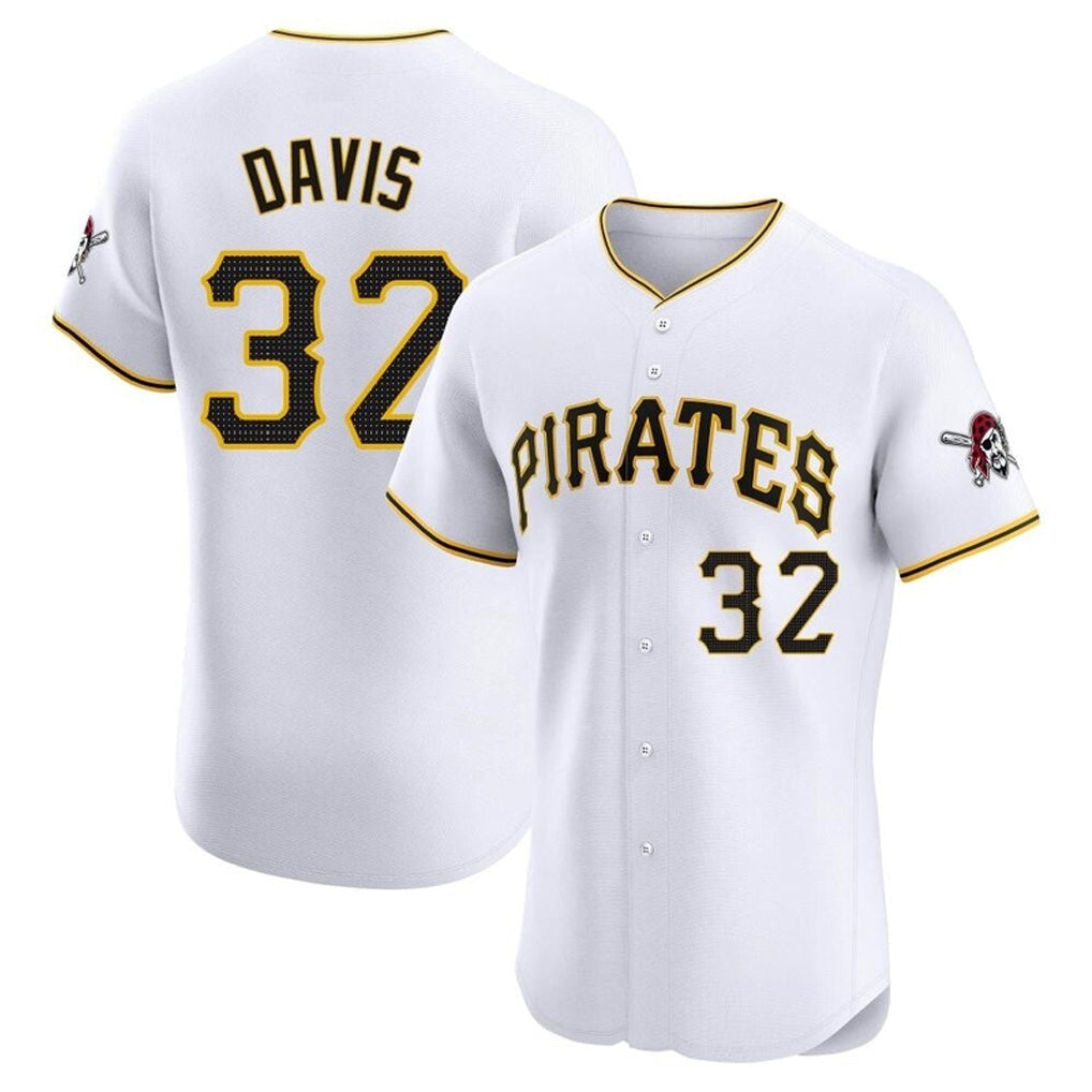 MATTH P.Pirates #32 Henry Davis Player White Home Limited Elite Stitched Jerseys
