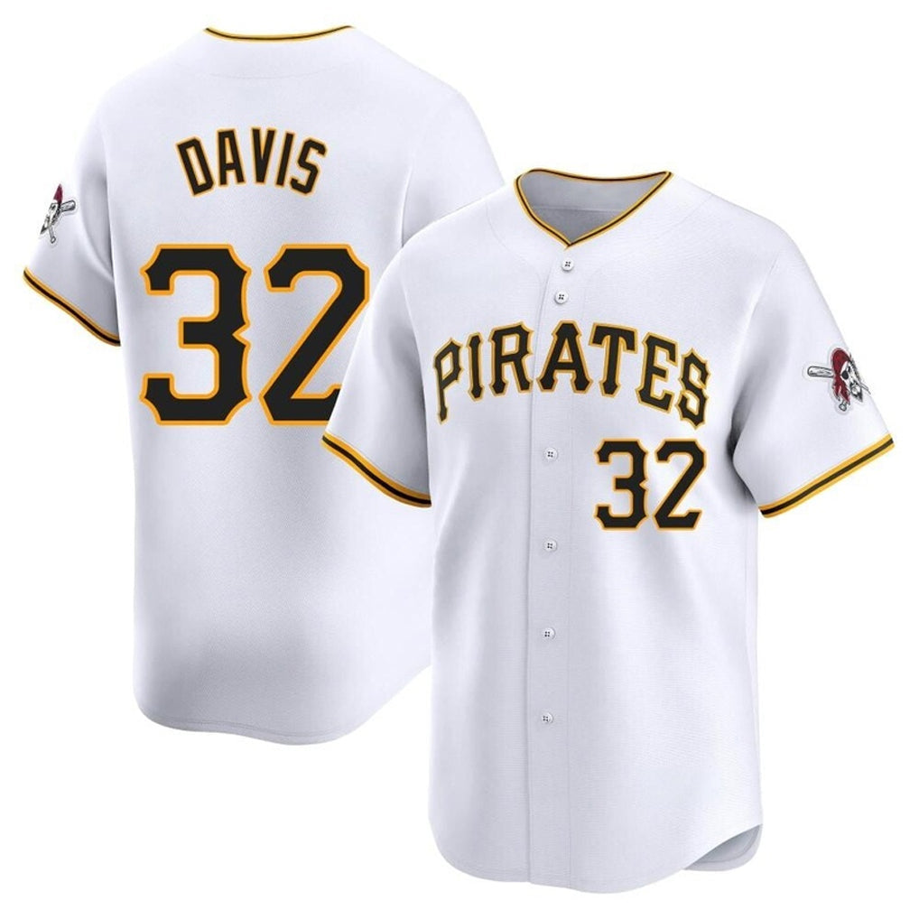 MATTH P.Pirates #32 Henry Davis Player White Home Limited Stitched Jerseys