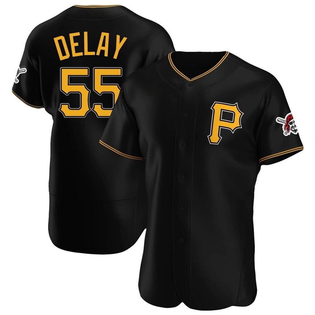 MATTH P.Pirates #55 Jason Delay Player Black Alternate 2025 Home Limited Elite Stitched Jerseys