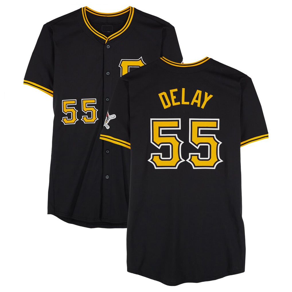 MATTH P.Pirates #55 Jason Delay Player Black Alternate Limited Game Stitched Jerseys