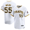 MATTH P.Pirates #55 Jason Delay Player White Home Limited Stitched Jerseys