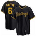 MATTH P.Pirates #6 Konnor Griffin Player Black Alt Home Game Stitched Jerseys