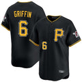 MATTH P.Pirates #6 Konnor Griffin Player Black Alternate Limited Game Stitched Jerseys