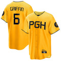 MATTH P.Pirates #6 Konnor Griffin Player Gold City Connect Home Game Stitched Jerseys