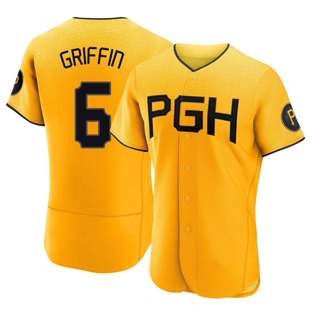MATTH P.Pirates #6 Konnor Griffin Player Gold City Connect Home Limited Elite Stitched Jerseys