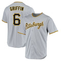 MATTH P.Pirates #6 Konnor Griffin Player Gray Road Home Game Stitched Jerseys