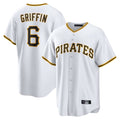MATTH P.Pirates #6 Konnor Griffin Player White Home Game Stitched Jerseys