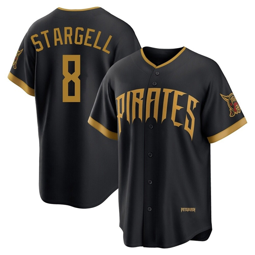 MATTH P.Pirates #8 Willie Stargell Player Black 2026 City Connect Home Limited Stitched Jerseys
