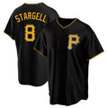 MATTH P.Pirates #8 Willie Stargell Player Black Alternate 2025 Home Game Stitched Jerseys