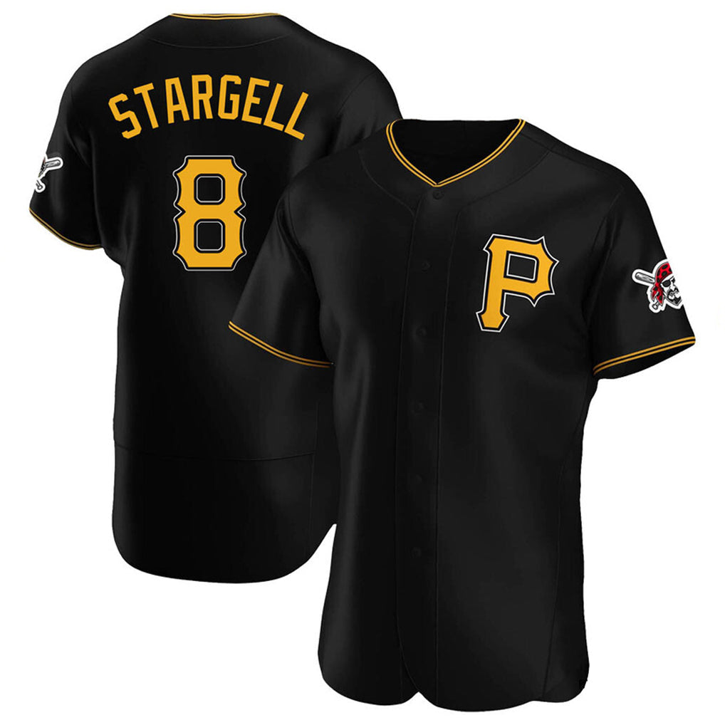 MATTH P.Pirates #8 Willie Stargell Player Black Alternate 2025 Home Limited Elite Stitched Jerseys