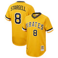 MATTH P.Pirates #8 Willie Stargell Player Gold Mitchell & Ness Cooperstown Collection 1979 Limited Stitched Jerseys