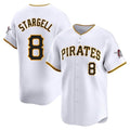 MATTH P.Pirates #8 Willie Stargell Player White Home Limited Stitched Jerseys