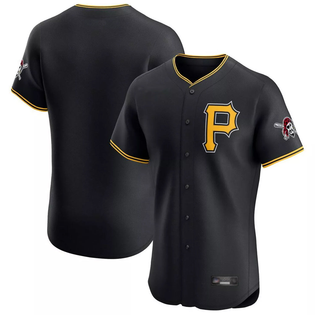 MATTH P.Pirates Blank Player Black Alternate 2025 Home Limited Elite Stitched Jerseys