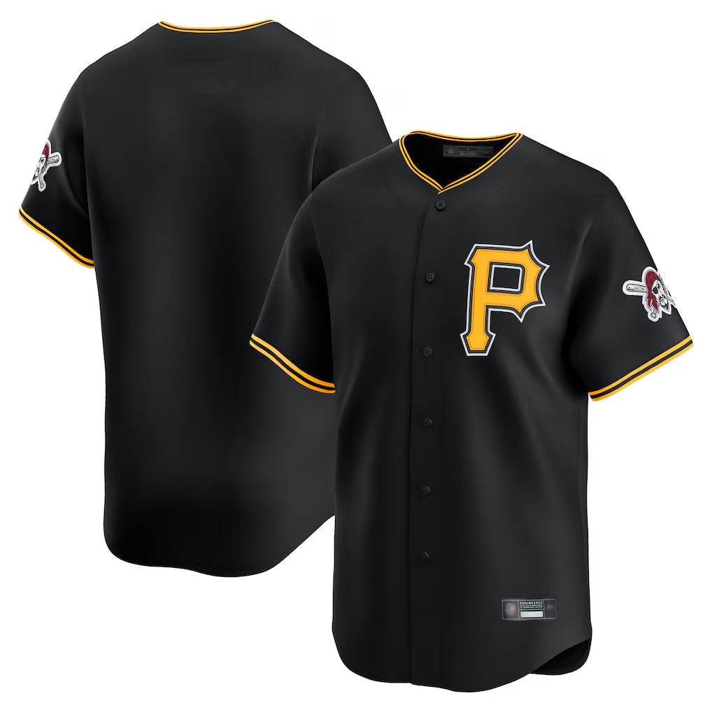 MATTH P.Pirates Blank Player Black Alternate Limited Game Stitched Jerseys