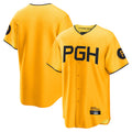 MATTH P.Pirates Blank Player Gold City Connect Home Game Stitched Jerseys