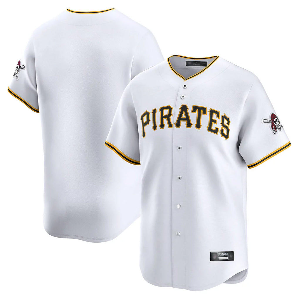 MATTH P.Pirates Blank Player White Home Limited Stitched Jerseys