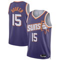 MATTH P.Suns #15 Devin Booker Purple Swingman Player Jerseys - Icon Edition