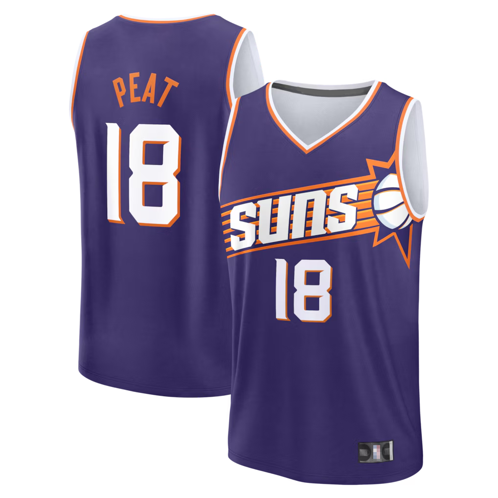 MATTH P.Suns #18 Koa Peat Fanatics Purple Fast Break Jerseys - Icon Edition